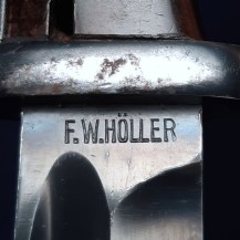 German WW2 M84-98 Mauser K98 Bayonet, Dated 1940 by F. W. Höller 5